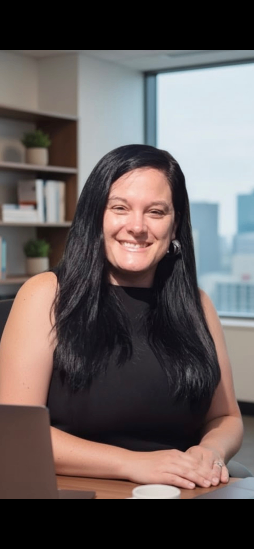 Portrait of the counselor in a professional office setting