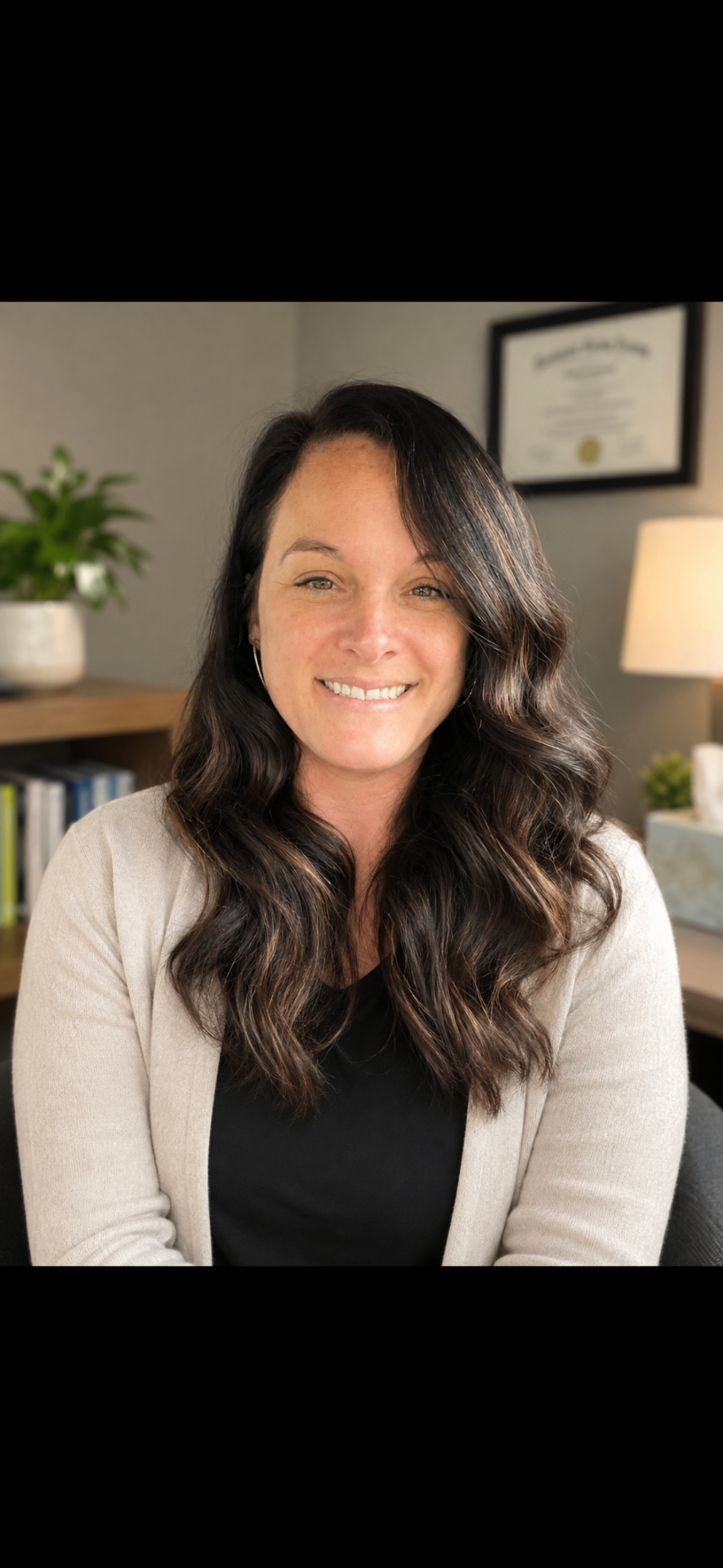 Portrait of the counselor in a professional office setting